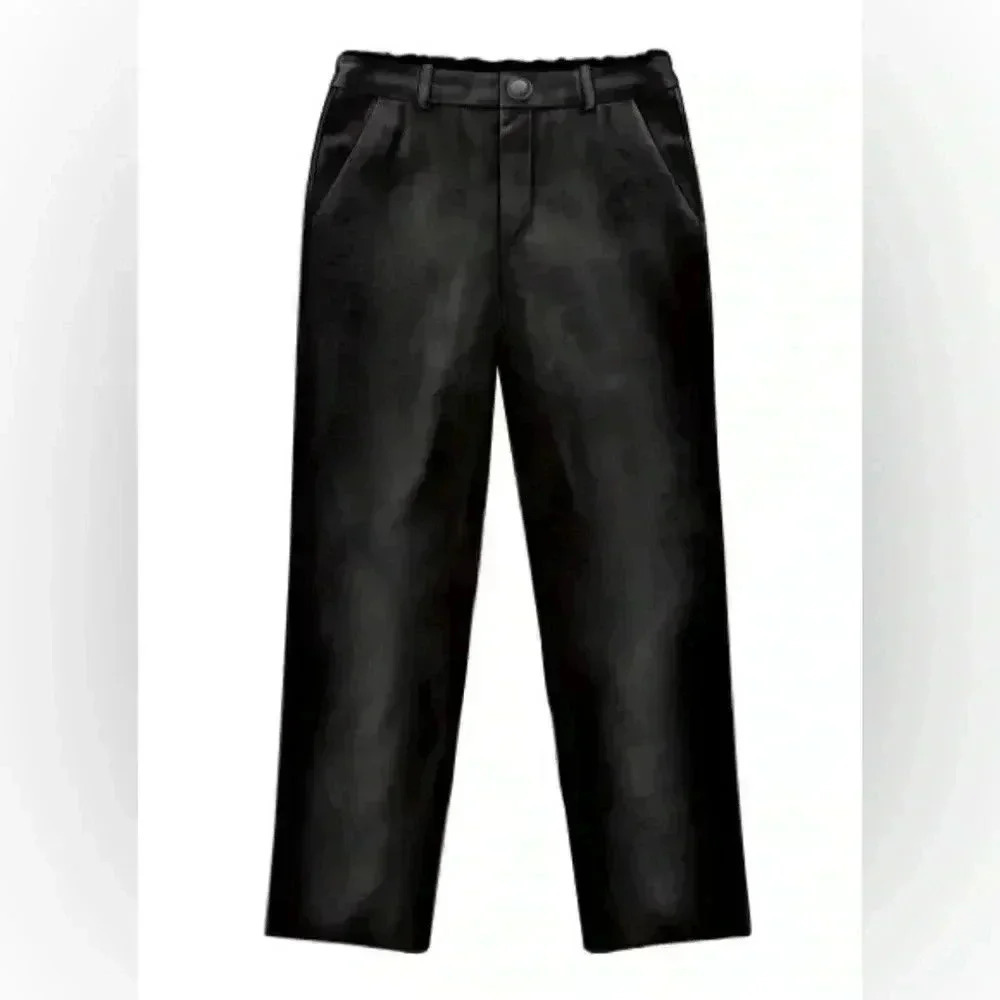 Lazy Francis Black Velvet Pants